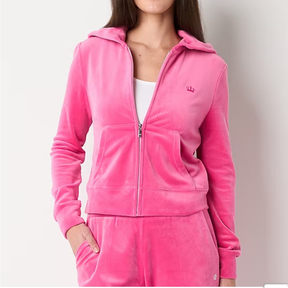 Pink Juicy Couture Velour Tracksuit Jacket
